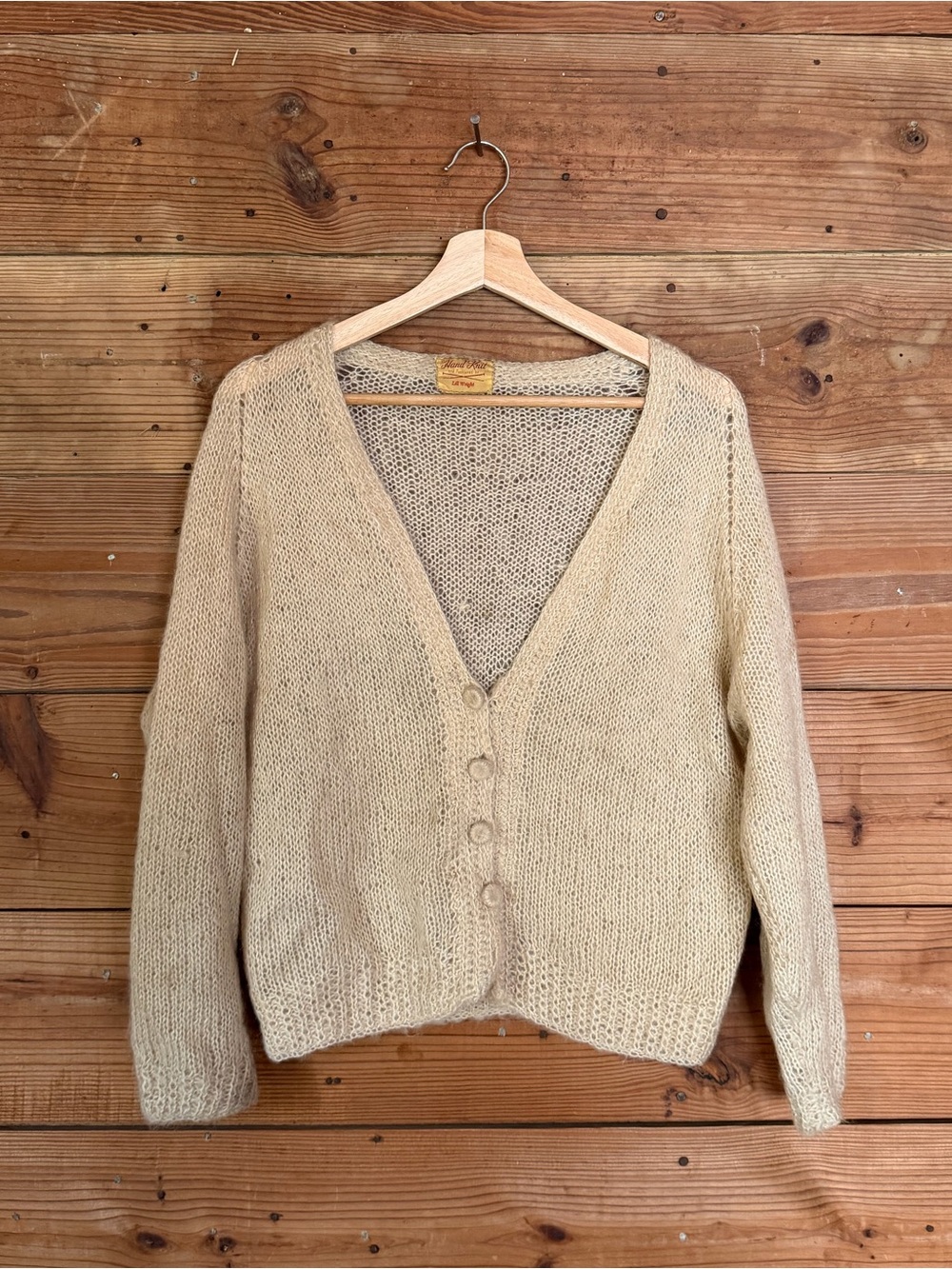 Cozy Cream Button-Front V-Neck Sweater Cardigan